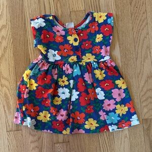 Hanna Andersson Floral Kids Dress - Blue, Red, Yellow